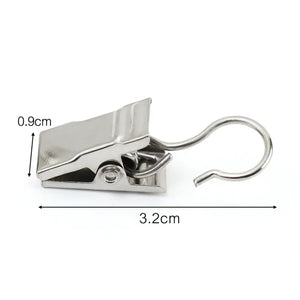 Dimensions d'une pince de rideau 3,2 cm de long et 0,9 cm de haut