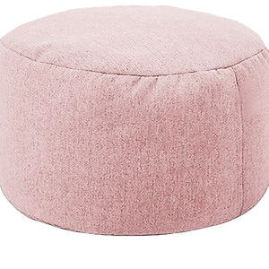 Pouf rond en lin Rose