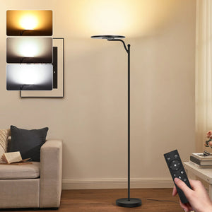 Lampadaire LED 32W télécommande dans salon - vue produit
