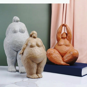 Sculpture corps abstrait résine décoration étagère maison
