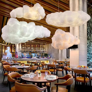 Suspension nuage coton blanc fond blanc plusieurs modeles disponibles