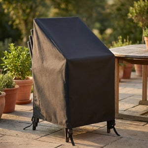 Housse de protection chaise de jardin noire standard