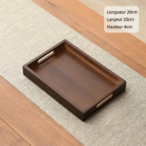 Plateau bambou noyer taille M (29×20 cm)