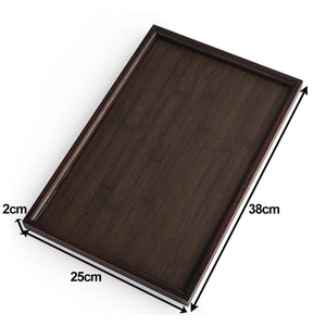 Dimensions plateau bambou L 38x25 cm