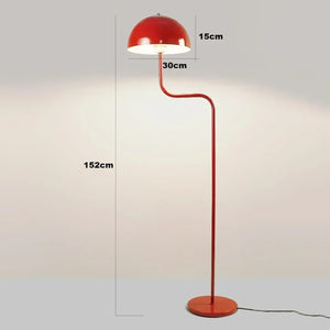 Lampadaire champignon rouge - spécifications techniques