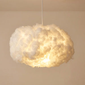 Suspension nuage modèle Coton lumineuse allumée