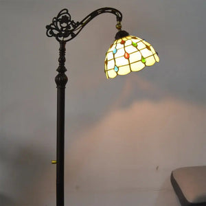 Abat-jour gemmes colorées vitrail 20cm
