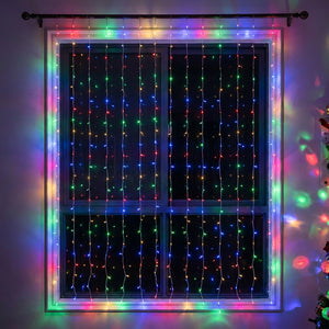 Rideau lumineux LED Multicolore arc-en-ciel
