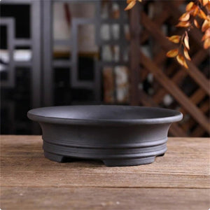 Pot à bonsaï en céramique coloris Noir