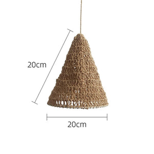 Abat-jour jute conique taille 20cm avec dimensions