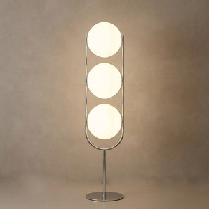 Lampadaire globe sur socle – 3 boules blanc 130 cm