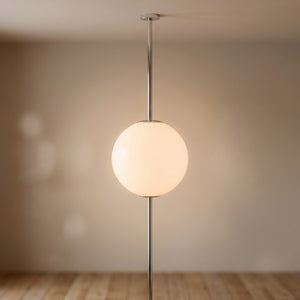 Lampadaire plafond-sol à boule – 1 boule crème 410 cm