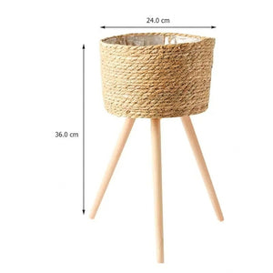 Cache-pot tressé 36x24 cm dimensions grand modèle