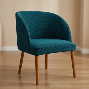 Housse de chaise ronde couleur vert foncé
