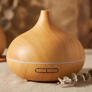 Diffuseur d'arômes USB variante Beige bois naturel fond chaleureux