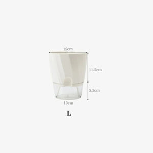 Guide des tailles taille L pot auto-arrosage 15 cm diamètre 17 cm hauteur