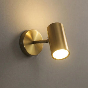 Applique murale LED variante dorée gros plan