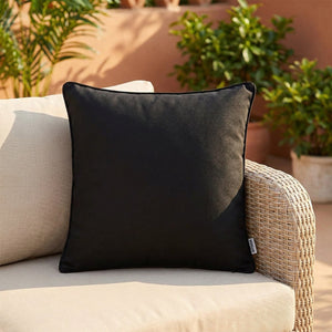 Housse de coussin extérieur couleur noire
