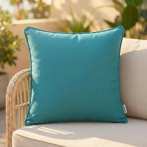 Housse de coussin extérieur couleur turquoise