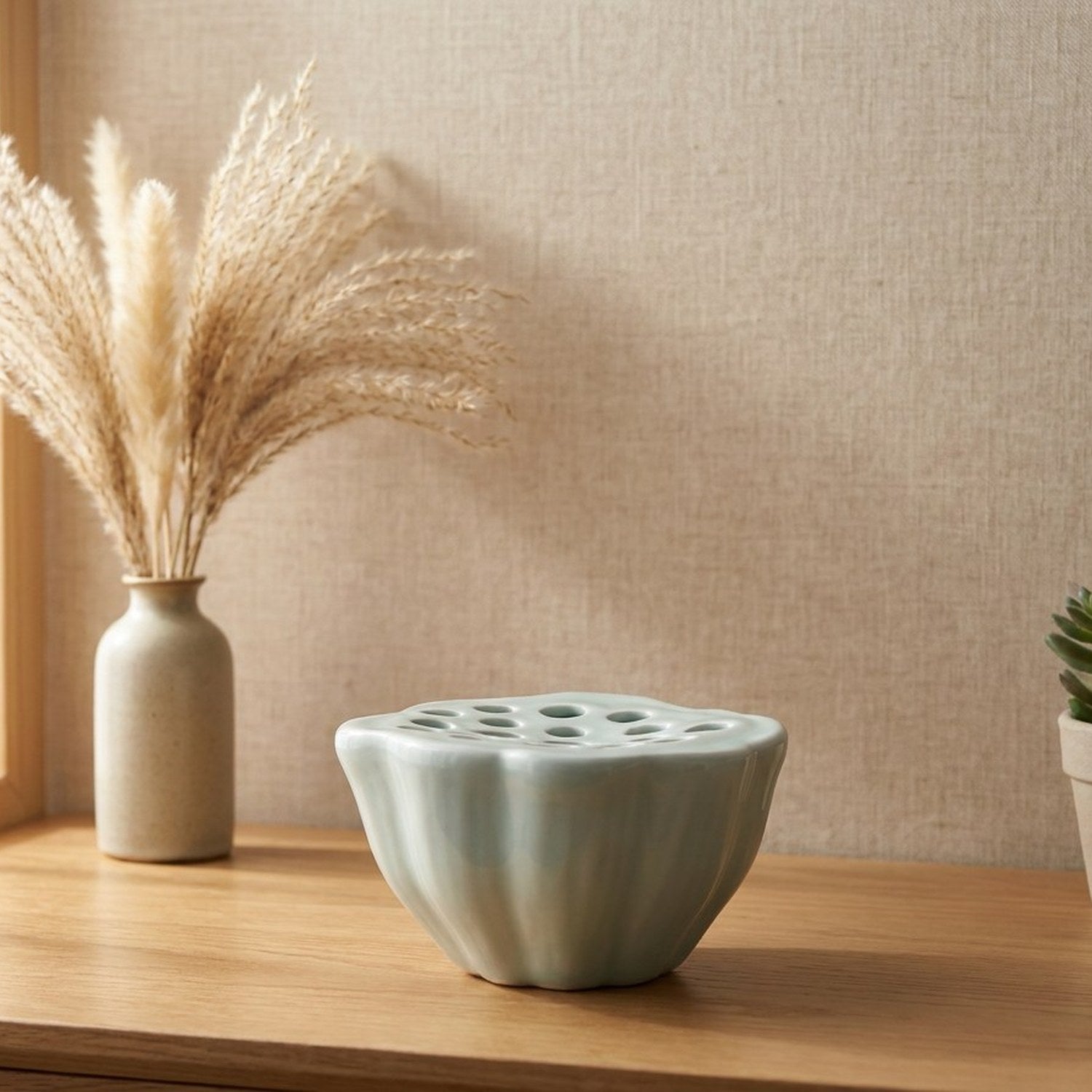 Vase bol lotus ikebana décoration bureau table à thé