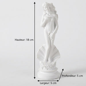 Dimensions statue Vénus 18 cm résine