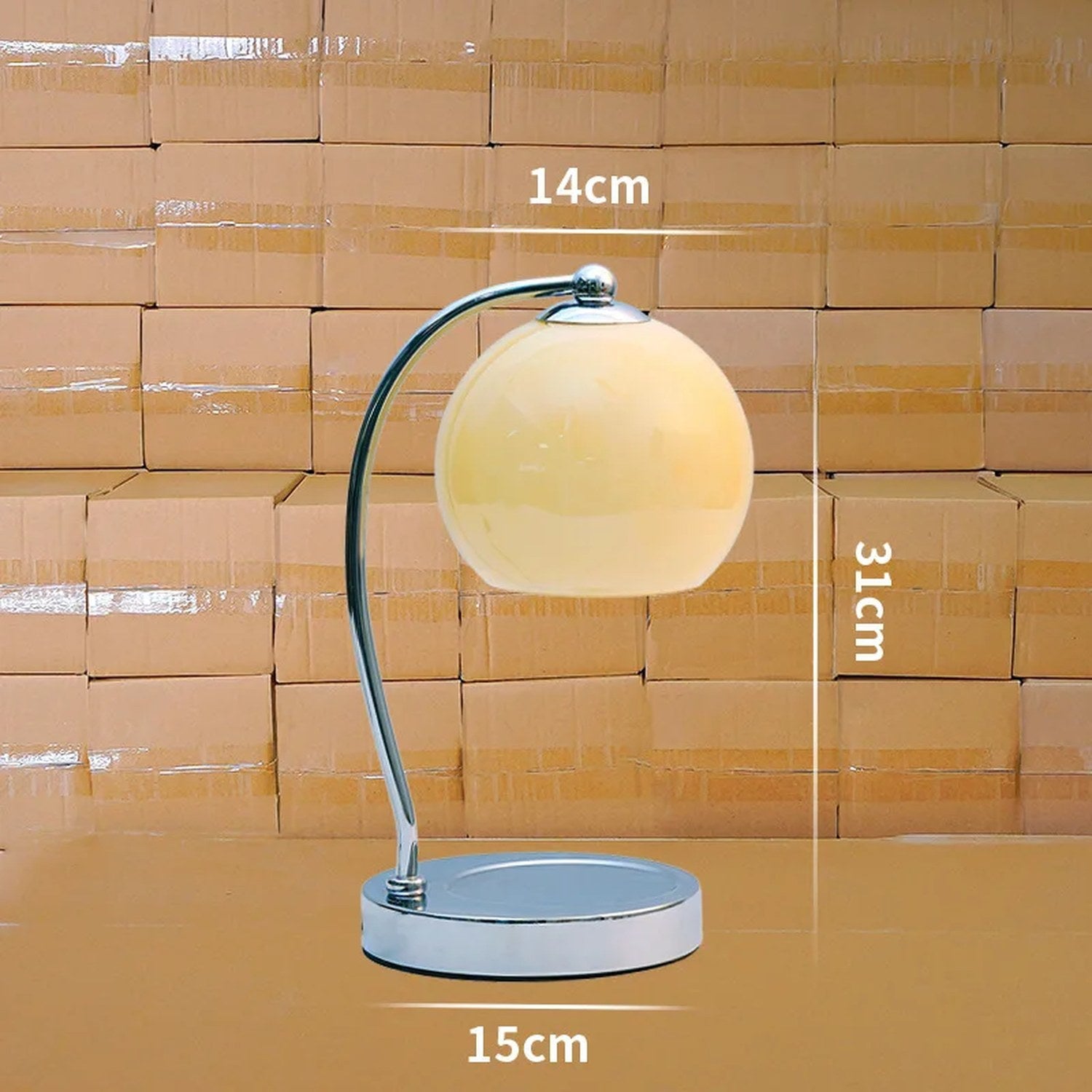 Dimensions de la lampe chauffe-bougie 31 cm en cm