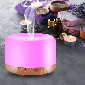 Diffuseur arôme lavande spa LED rose