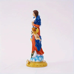 Profil de la statue religieuse en résine peinte à la main
