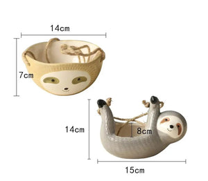 Dimensions pot suspendu paresseux : corps 14H×15L×8cm ouverture