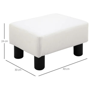 Schéma des dimensions du tabouret repose-pieds indiquant 40 cm de largeur 30 cm de profondeur et 24 cm de hauteur