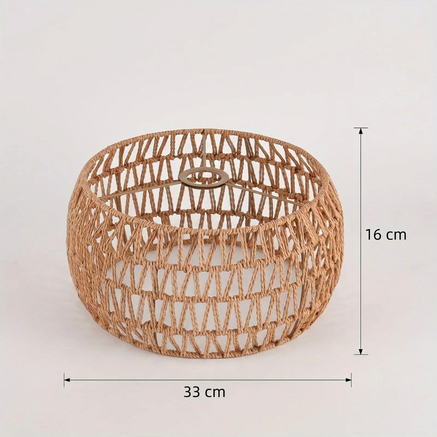 Dimensions de l'abat-jour 33 cm de diamètre et 16 cm de hauteur