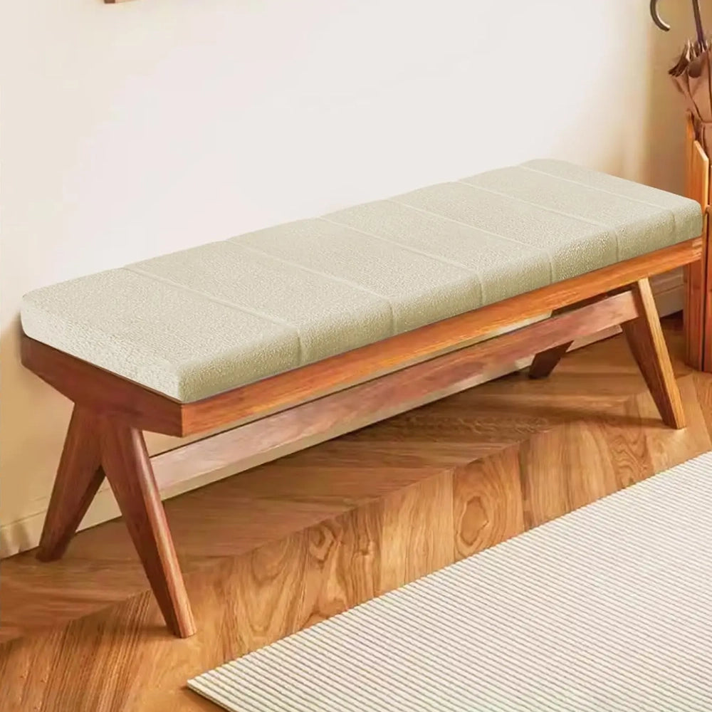 Coussin banc en velours doux et confortable