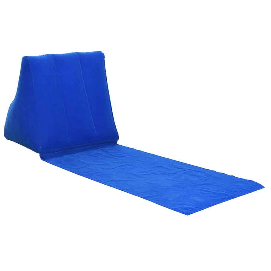 Coussin bain de soleil matelas avec appui dos, composé d’une partie dossier relevée et d’une surface allongée, conçu pour chaise longue et moments de détente en extérieur.