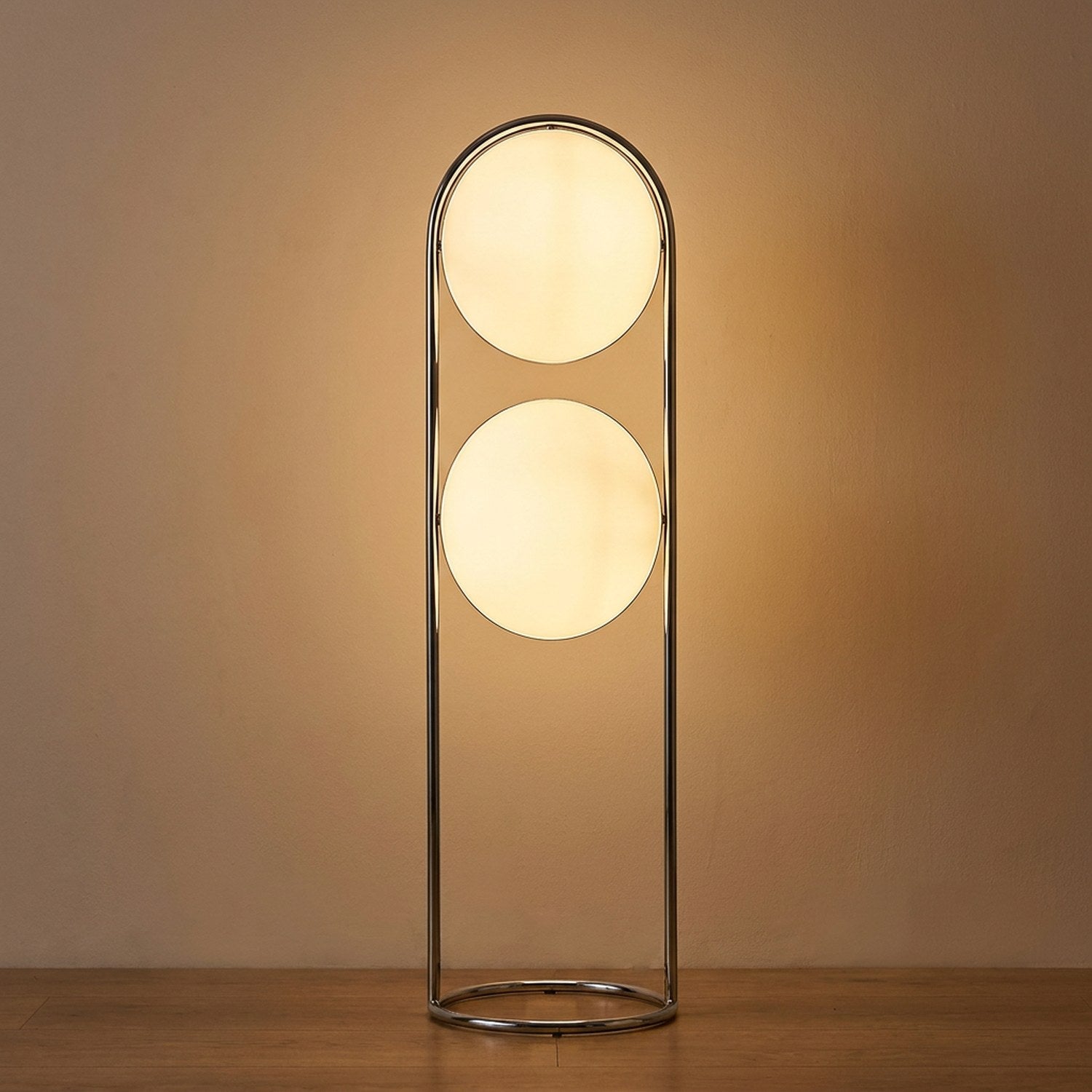 Lampadaire deux boules format haut 130 cm