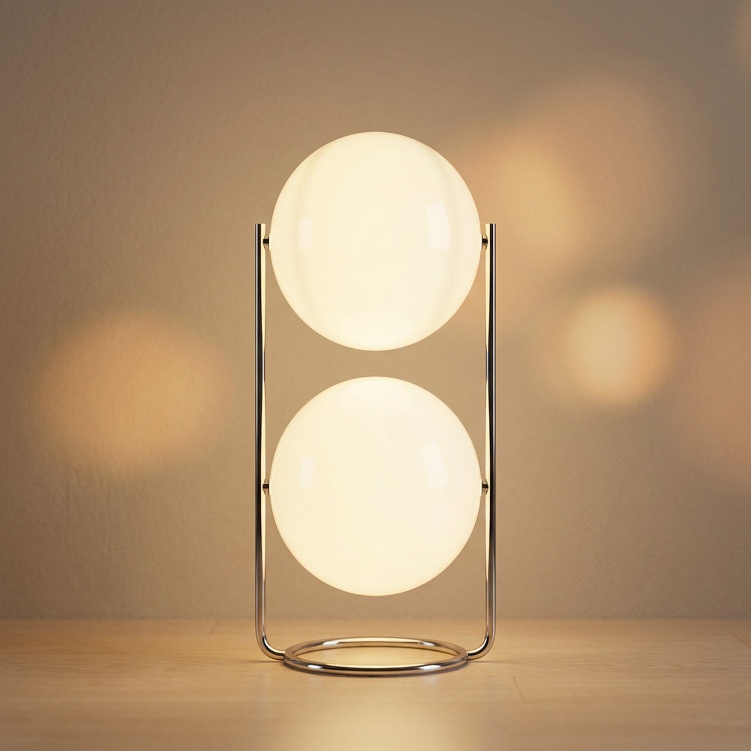Lampadaire deux boules format compact 80 cm