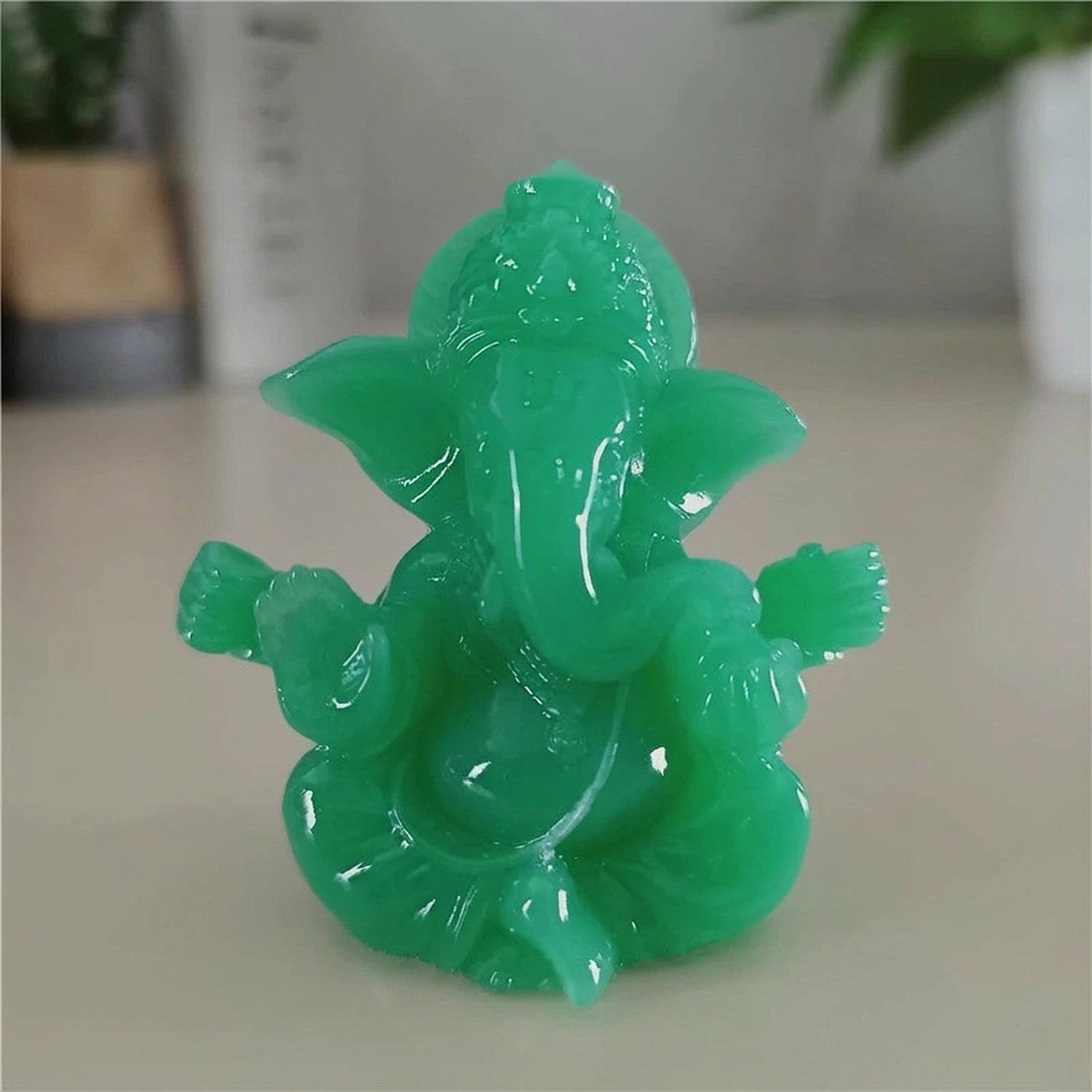 Figurine Ganesha résine phosphorescente
