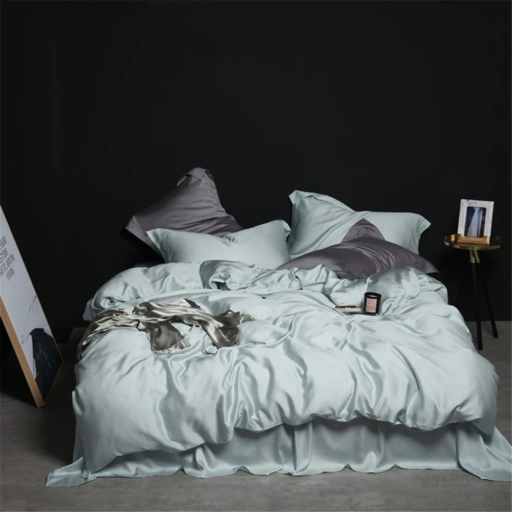 Parure de lit luxe finition satinée