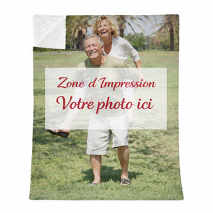 Un Plaid personnalisé avec photo, idée cadeau originale et unique pour offrir à un proche.