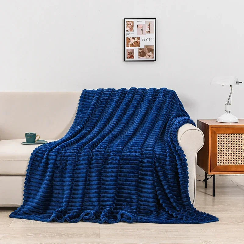 Grand plaid au relief texturé