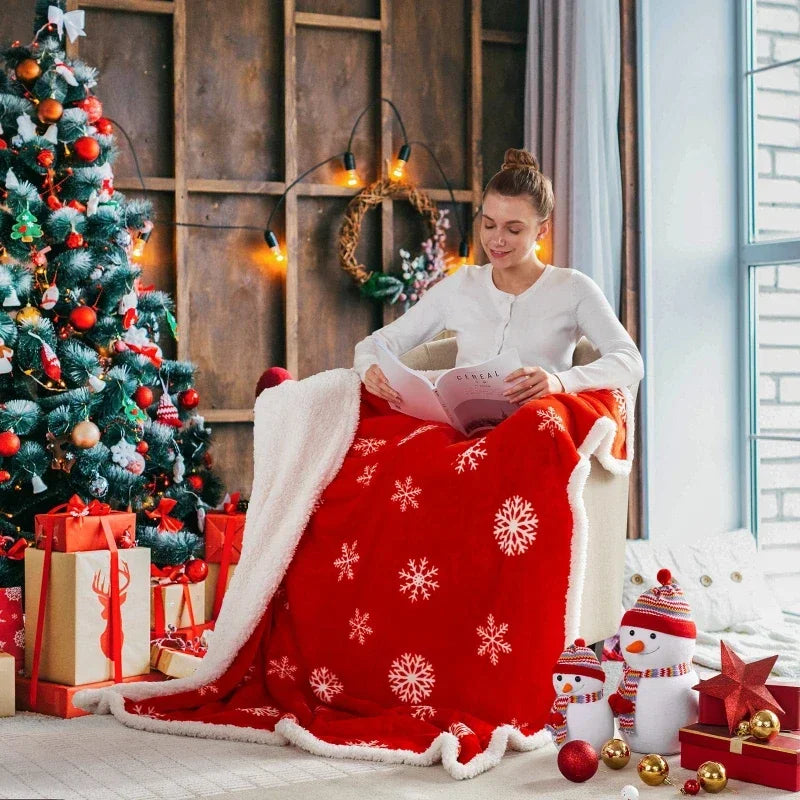 Plaid cocooning thème Noël