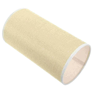 Abat-jour cylindrique en lin beige vue de face, abat-jour tambour pour E27