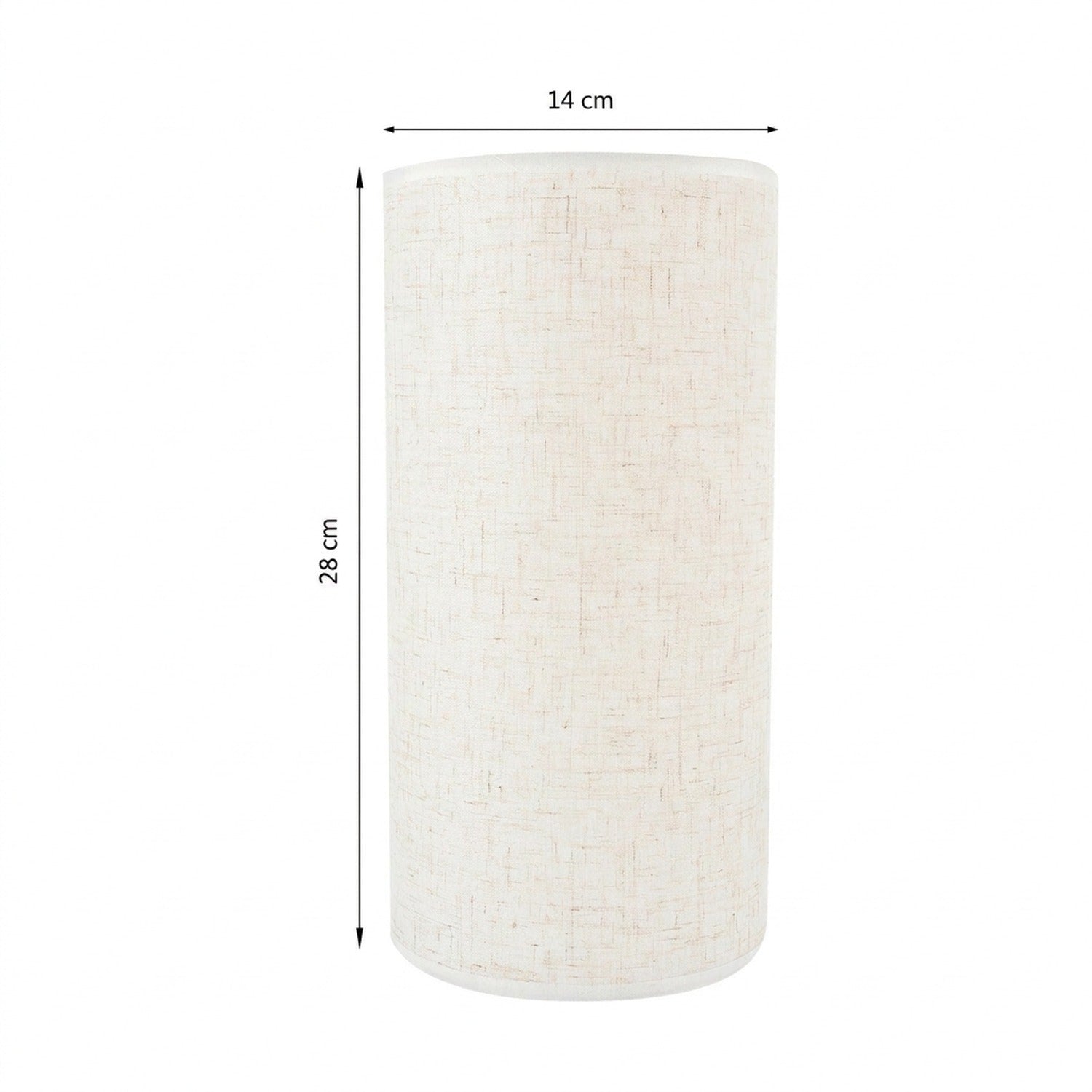 Dimensions abat-jour tambour hauteur 28 cm diamètre 14 cm