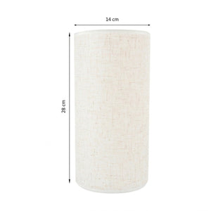 Dimensions abat-jour tambour hauteur 28 cm diamètre 14 cm