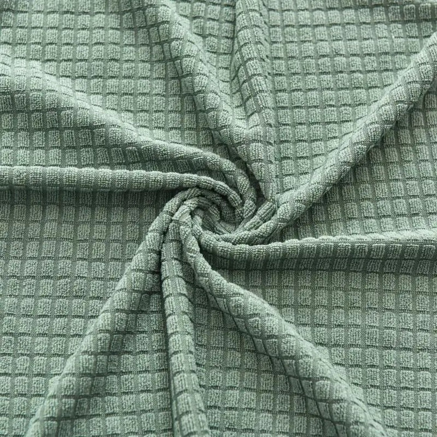 Détail de la texture gaufrée du tissu extensible