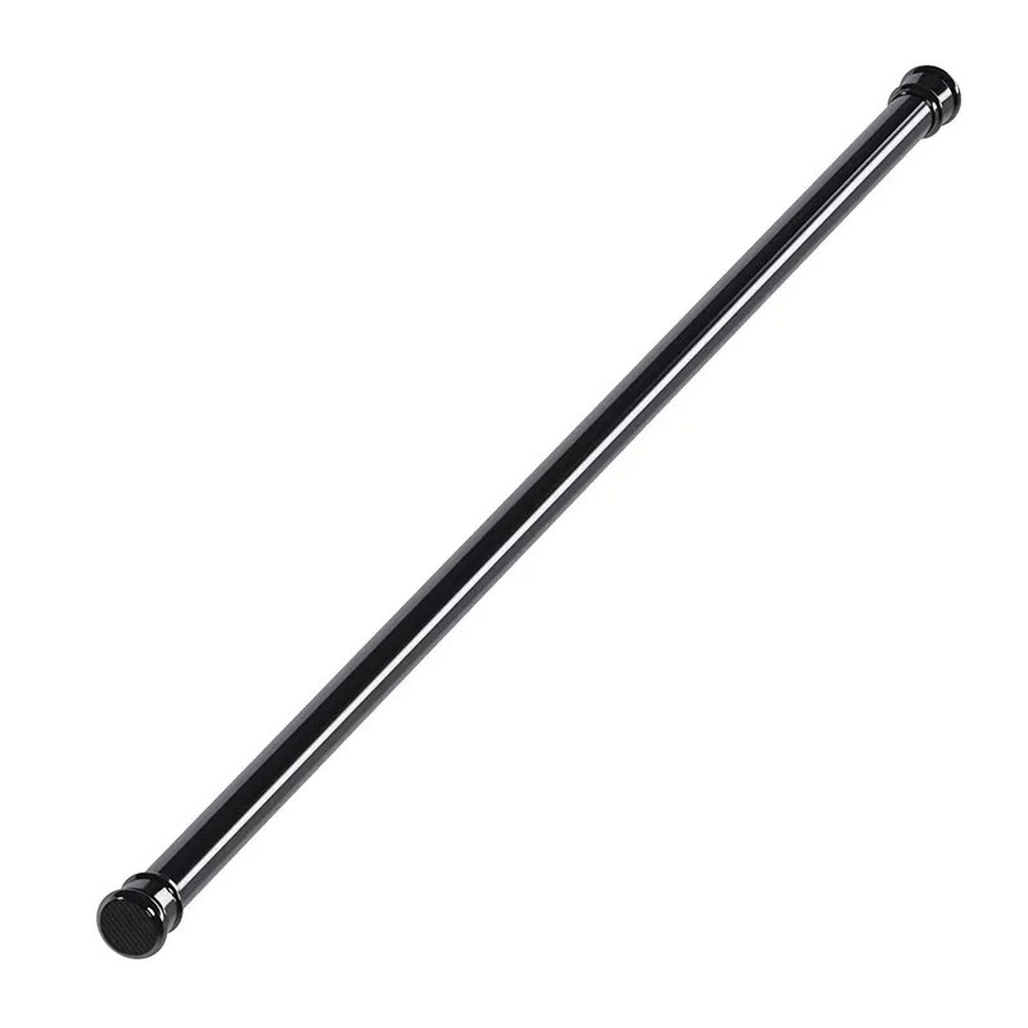 Tringle télescopique noire tube uni sur fond neutre