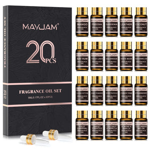 Coffret huiles parfumées cadeau 20 fragrances