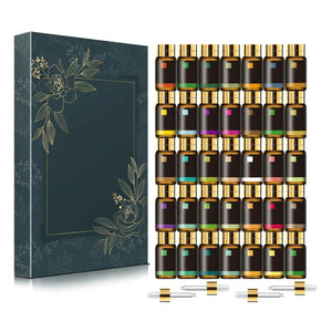 Coffret 35 huiles essentielles aromathérapie flacons 5ml
