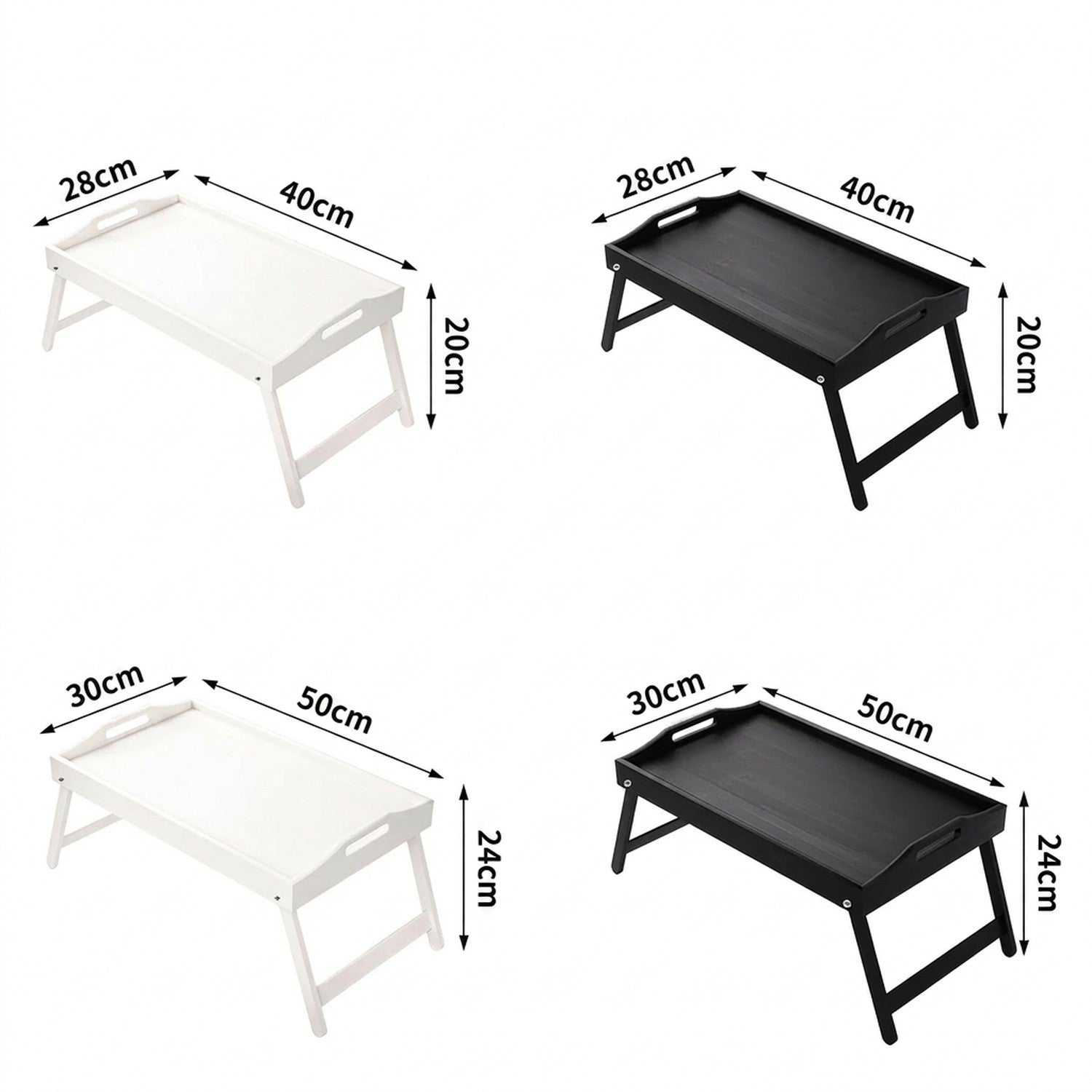 Dimensions du plateau bambou en centimètres petit modèle 40x28cm et grand modèle 50x30cm