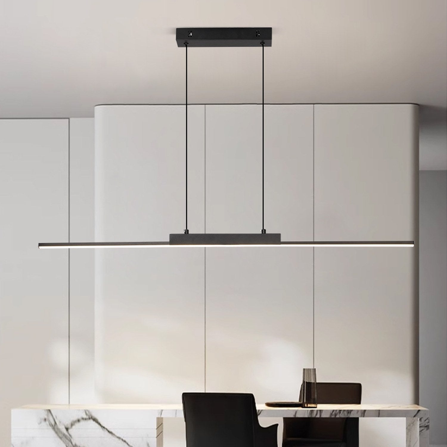 Détail du lustre suspendu moderne LED