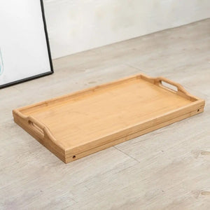 Plateau de lit en bambou pliable - vue 1